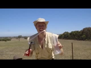 Never go full bush without a trusty pump! this city slicker couldn’t tell his dick from his balls!