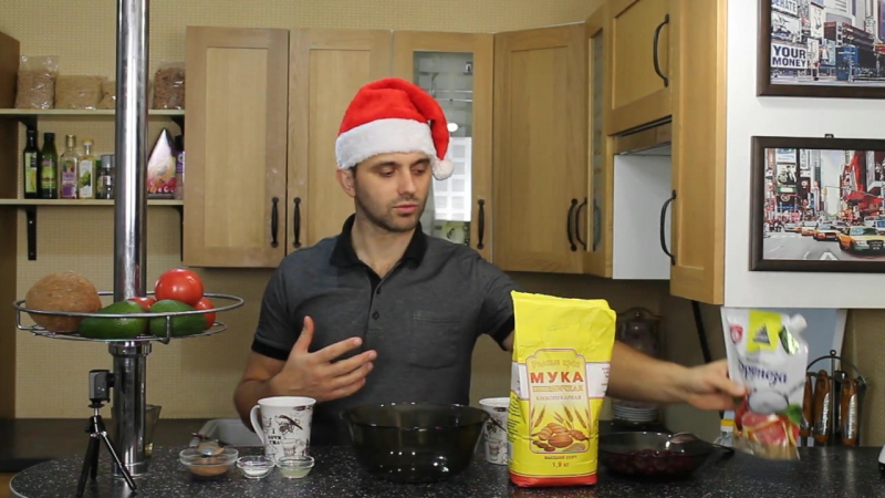 Веганский шоколадный бисквит с вишней vegan chocolate cake with cherries