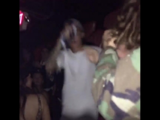 June 17 fan taken video of justin at bootsy bellows in los angeles, california