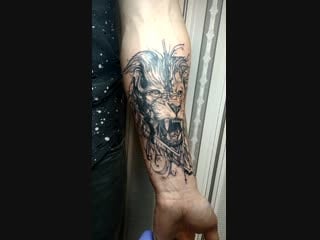 🦁#black cat #tattoo lviv #tattoo #тату львів #татуювання #львів #art #татульвів #tattooartist #татуироа @ lviv, ukraine