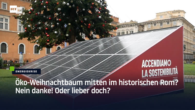 Öko weihnachtbaum mitten im historischen rom? nein danke! oder lieber doch?