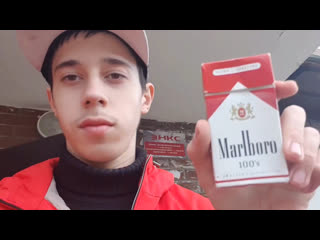 Smoking marlboro red 100's (cowboy marlboro clip)