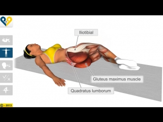 Lumbar stretch with knees rotation