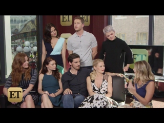 'once upon a time' cast laughs about 'warped' romantic relationships in storybrooke!