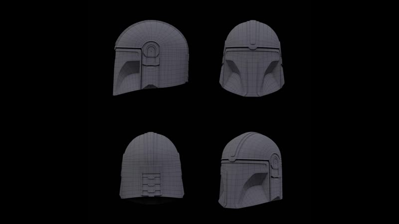 Работа ученика шлем мандалорца