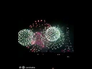 Les feux d'artifice 💥 de 14 juillet! vive la franc париж 15 07 2017