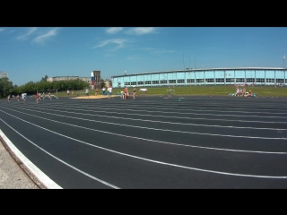 Final 100m girls lysenko, davydenko, zaverucha