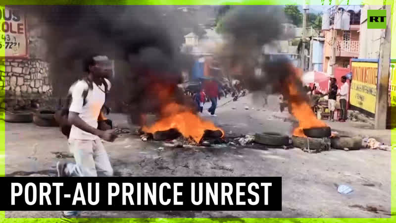 Tires burn as gas price hike sparks protests in haiti
