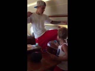 Video of justin bieber and jaxon appearing in christian beadles' snapchat story