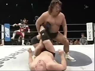 Takao omori & tatsuhito takaiwa vs jushin thunder liger & riki choshu (zero1 vs njpw)