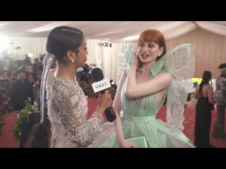 Madelaine petsch on her playful tinkerbell dress | met gala 2019 with liza koshy | vogue