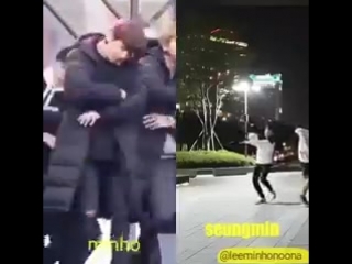 Lee minho seungmin dancing bts fire mp4