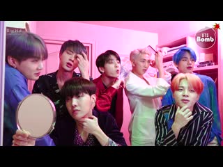 [video][191012][bangtan bomb] jacket shooting in the bathroom bts (방탄소년단)