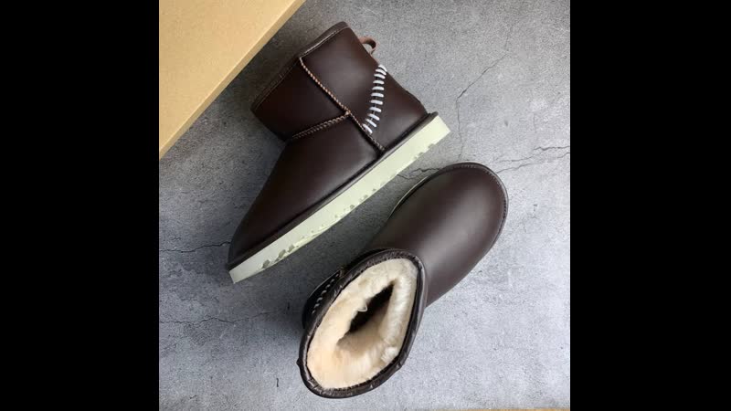 Mini porn video – Ugg australia women's classic mini stitch deco boots brown leather stitching