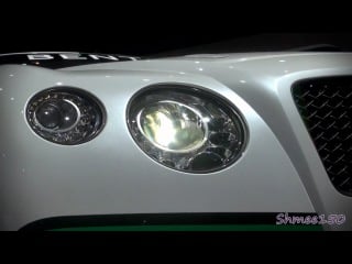 Bentley continental gt3 at the 201 paris motorshow