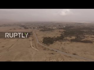 Syria first views of liberated palmyra in ruptly exclusive drone footage