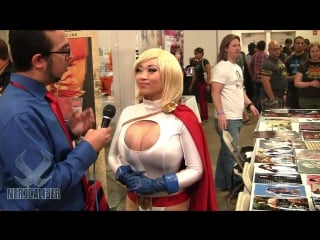 Yaya han power girl cosplay boston comic con 2013