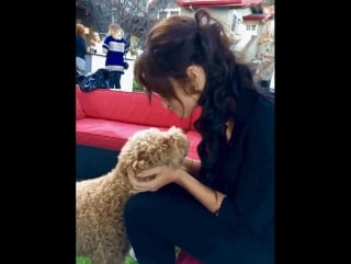 @cameronmonaghan two lil puppies @rubymodine & lola h macy