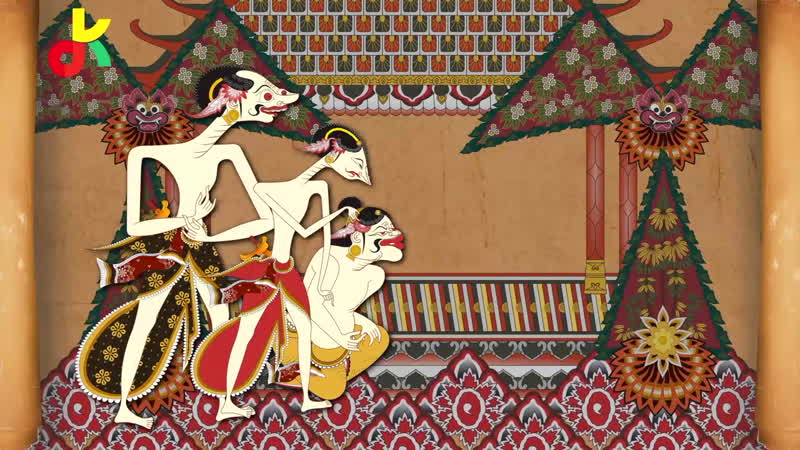 Пьеса «джоко кембанг кунинг» свиток 4 сцена 3