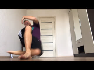Breaking video lesson foot work front step four pretzel under leg bboy one shot masters of situations