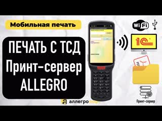 Мобильная печать с тсд принт сервер allegro