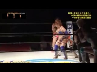 Aya yuuki, ryo mizunami, sakura hirota vs ayumi kurihara, kana, mika iida (wave)