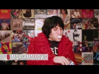 Marshmallow trivia challenge with noel fielding