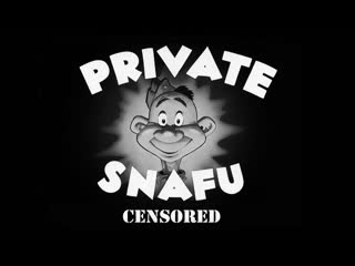 Private snafu in "censored" (1944) still relevant till this day now we just post online be safe and be aware!!