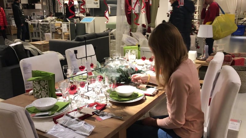 Новогодний шопинг в меге икея