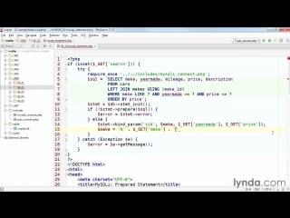 07 02 binding parameters and executing a prepared statement