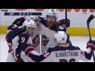 Panarin outworks jan rutta, scores a beauty off matt duchenes pass