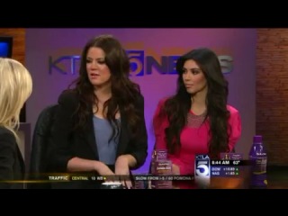 Kim kardashian & khloe kardashian odom on ktla morning news