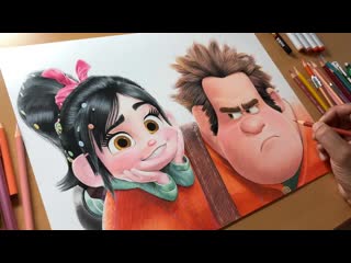 Drawing ralph & vanellope (wreck it ralph)