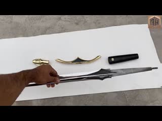 Forging a sword out of rusted iron chain