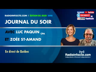 Le journal du soir de luc paquin(cpa) avec zoée st amand | 1 décembre 2022