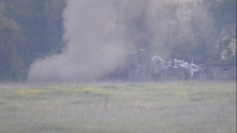 Птур по блиндажу укропов