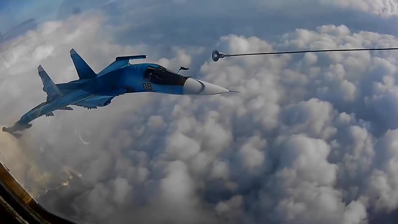 Дозапраа в воздухе ночью