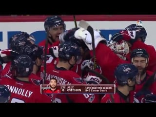 Alex ovechkin cranks home one timer for ot win 1 3 17