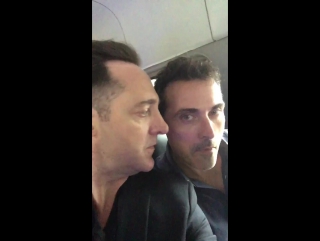 Brennan brown and rufus sewell on their way to nycc