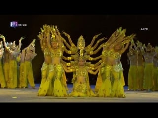 Chinese hearing impaired dancers thousand hand bodhisattva