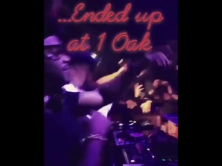 February 14 another fan taken video of justin at 1oak in los angeles, ca
