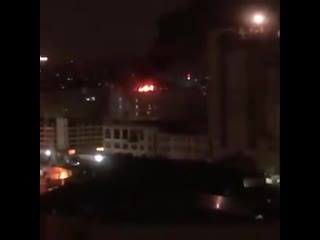 Fire at the research institute of biochemistry on the street miklouho maclay