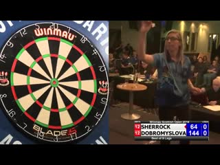 2018 scottish darts open final sherrock vs dobromyslova