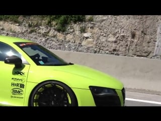 Audi r8 v10 von xxx performance driving flyby mit sound