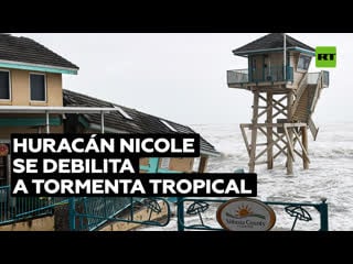 Huracán nicole toca florida en categoría 1 y se debilita a tormenta tropical