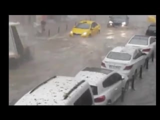 Tsunami high winds⁄hail shred istanbul porn flash flood tall spout