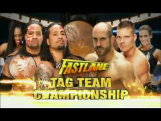 (wwe mania) fast lane 2015 the usos vs cesaro, tyson kidd tag team championship