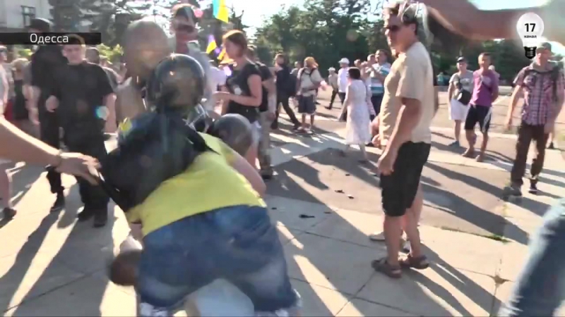 03/08/2015г майдауны напали на активистов куликова поля в одессе