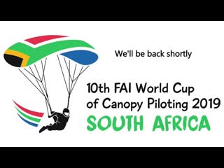 Fai 10th canopy piloting world cup live from skydive pretoria swoop freestyle