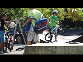 What happens if you put a modular pumptrack in front of a school